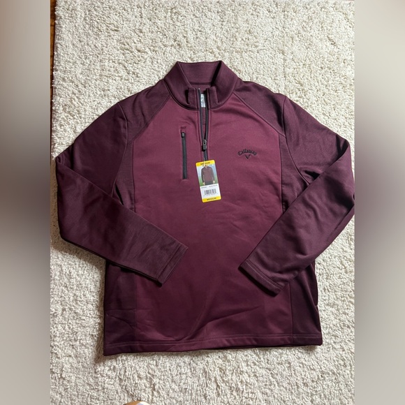 Callaway Other - Size Medium Callaway Maroon Quarter-Zip Pullover NWT